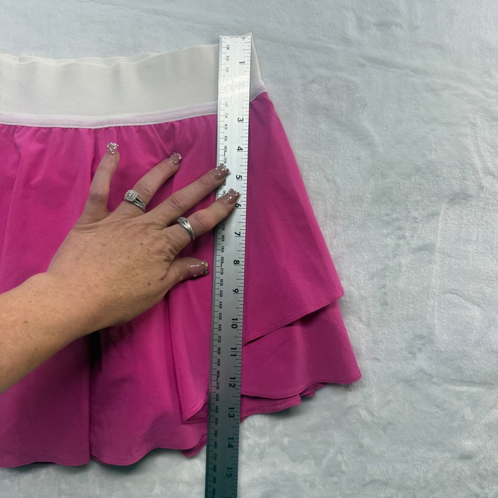 Lululemon Court Rival High-Rise Skirt vibrant Color-way Sonic Pink Size 4 Reg - Picture 10 of 10
